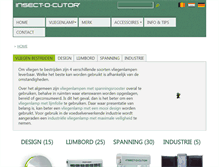 Tablet Screenshot of insect-o-cutor.nl