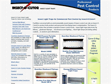 Tablet Screenshot of insect-o-cutor.com